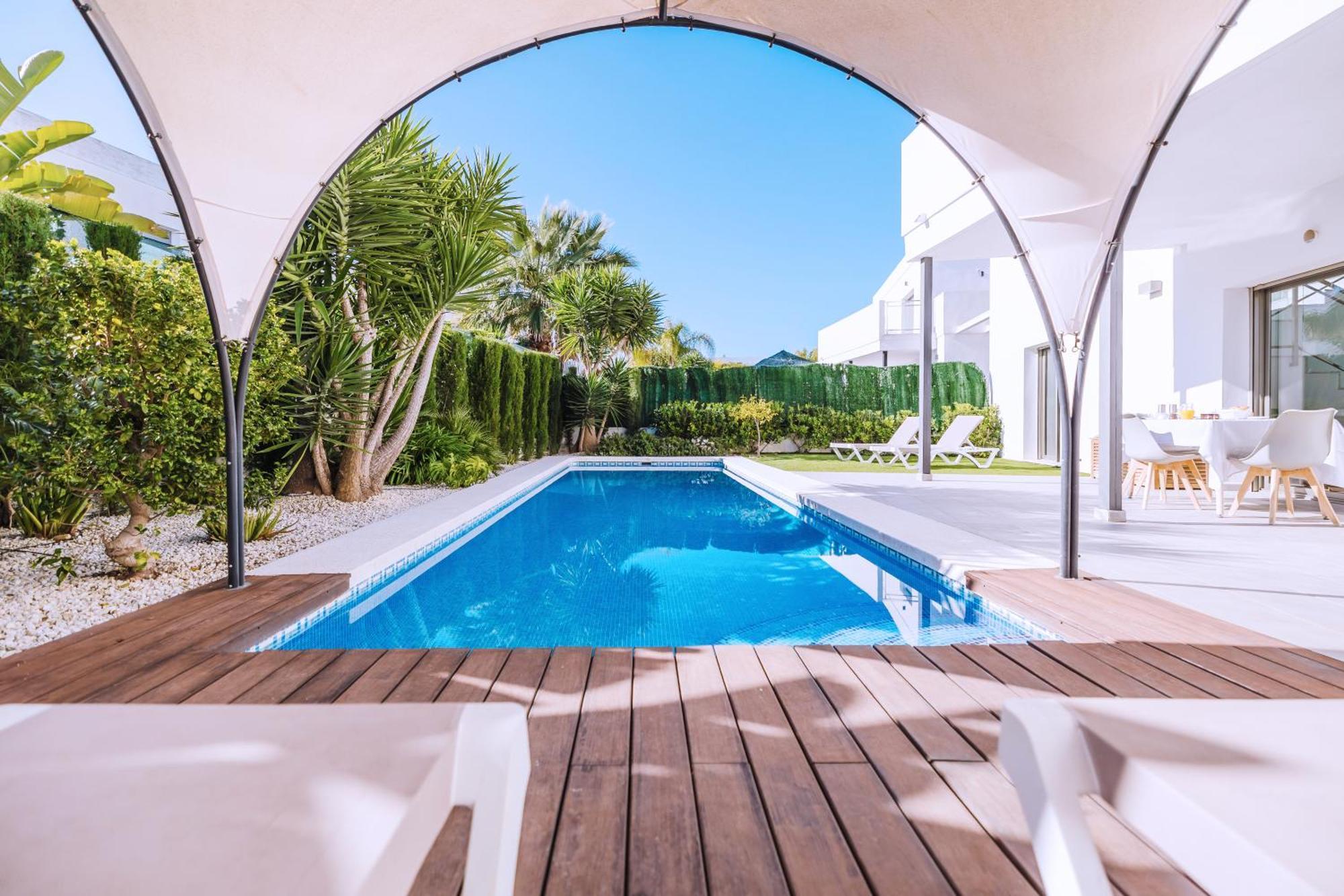 Casa Coco Stylisches Beachhouse Mit Pool & Sundeck Els Poblets Denia ภายนอก รูปภาพ